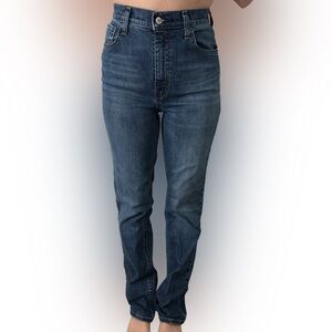 Abercrombie & Fitch Dark Blue 90s Straight Ultra High Rise Jeans